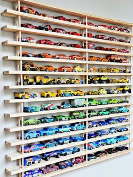 ideas originales para ordenar los coches de juguete