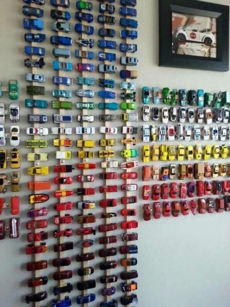 ideas originales para ordenar los coches de juguete