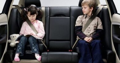 El cinturón de seguridad en niños