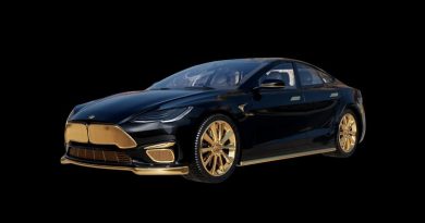Tesla Model S de oro