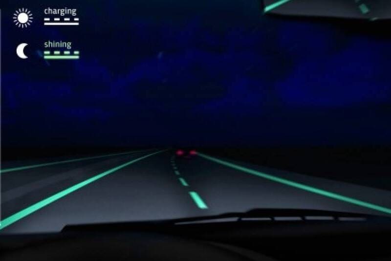 Con el objetivo de aumentar la seguridad vial se está comenzando a utilizar pintura fluorescente para las carreteras.